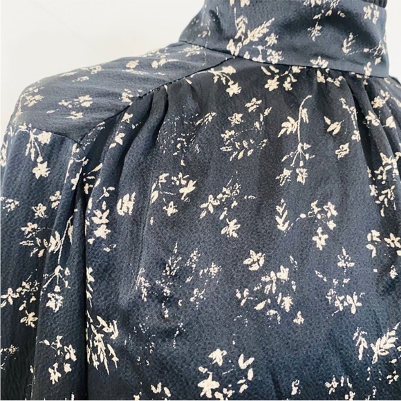 Go by Go Silk beautiful 100% silk Victorian floral blouse NEW - Picture 4 of 13